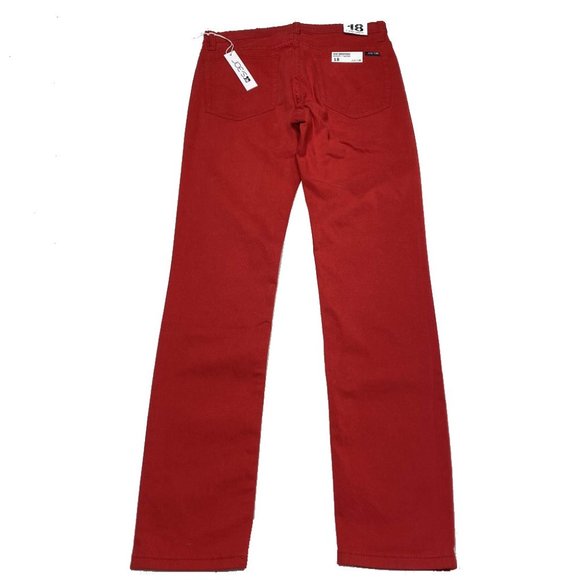Joes Jeans The Brixton Straight Narrow Red Sz 18 W - Picture 2 of 7